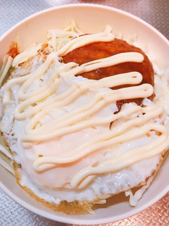 コープのハンバーグで簡単ロコモコ丼-レシピのメイン写真