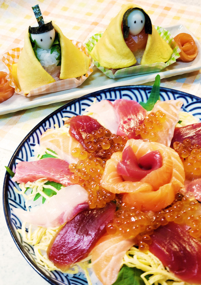 海鮮ちらし寿司（ひな祭りのお寿司）-レシピのメイン写真