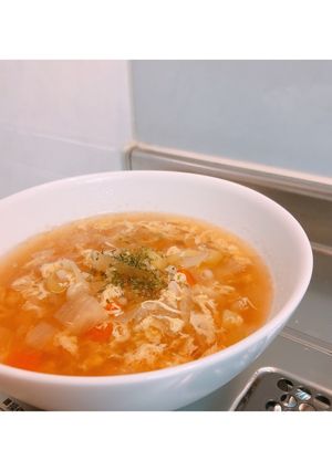 ぷちぷち麦生姜スープ-レシピのメイン写真