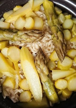 アスパラ×炊き込み-レシピのメイン写真