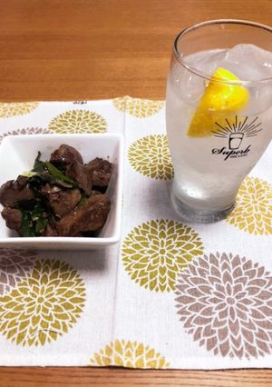鳥肝のネギレバ炒め-レシピのメイン写真