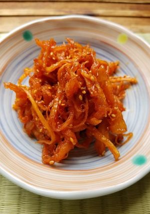 オモニ直伝!さきいかムンチ(甘辛和え)-レシピのメイン写真