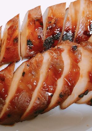 材料3つ！焼き鳥の味の鶏胸肉のグリル-レシピのメイン写真