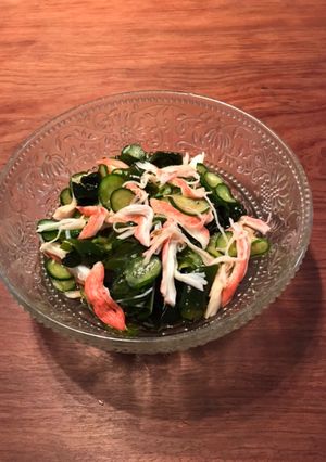 きゅうりとワカメとカニカマの酢の物-レシピのメイン写真