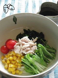 ✿ささ身 de サラダうどん✿-レシピのメイン写真