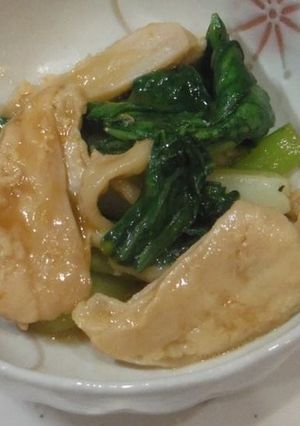 絶品おつまみ ヤゲン軟骨とチンゲン菜炒め-レシピのメイン写真