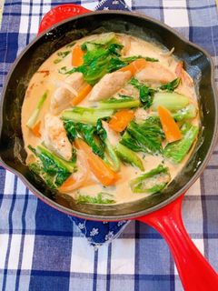 ロメインレタスのクリーム煮-レシピのメイン写真