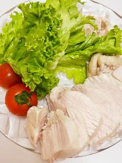 簡単10分!鶏ハム風 茹で鶏-レシピのメイン写真