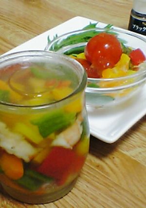 彩り野菜と海老のゼリー寄せ-レシピのメイン写真