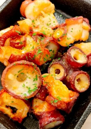 ビールに合う！水ダコのガリバタ醤油炒め-レシピのメイン写真