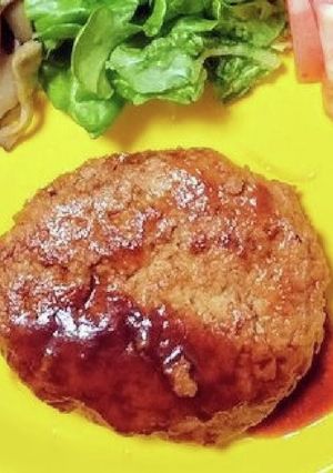 肉肉しいハンバーグ（卵なし・マヨ使用）-レシピのメイン写真