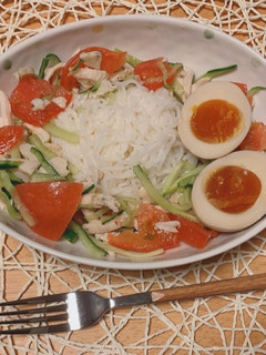 簡単ごはん!おとうふ麺の冷やし中華-レシピのメイン写真