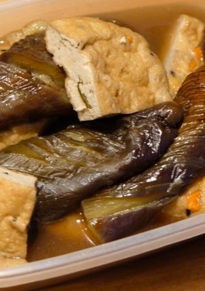 あっさり♪茄子とがんもの煮物-レシピのメイン写真