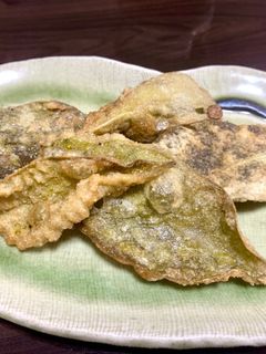 パリパリ!柿の葉天ぷら-レシピのメイン写真
