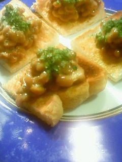 ☆簡単美味しすぎる納豆トースト☆-レシピのメイン写真