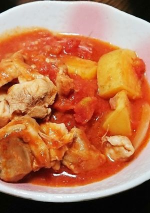 チキンとじゃがいものトマト煮込み-レシピのメイン写真