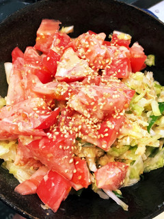 付け合わせの胡麻サラダ-レシピのメイン写真