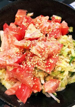付け合わせの胡麻サラダ-レシピのメイン写真