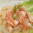やわらか白花豆と海老のホットサラダ