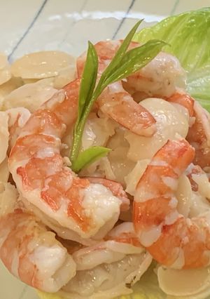 やわらか白花豆と海老のホットサラダ-レシピのメイン写真