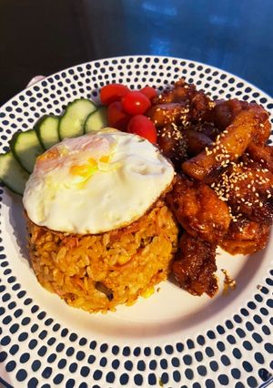 海外で作る、韓国風チャーハン-レシピのメイン写真