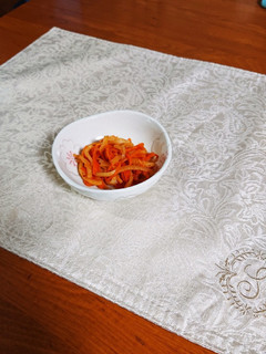 大根の皮と食べるラー油で作りました。-レシピのメイン写真