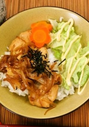 鶏の照り焼き丼（透析食）-レシピのメイン写真