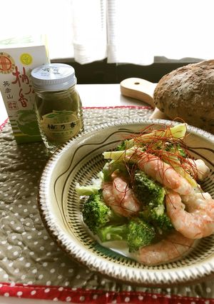 ブロッコリーとえびの柚子胡椒サラダ-レシピのメイン写真