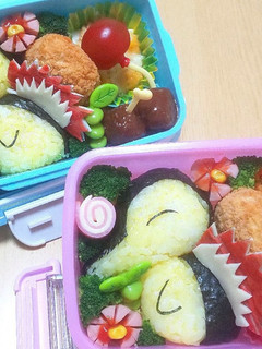 キャラ弁 ポケモン ヒノアラシ-レシピのメイン写真
