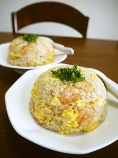 ふんわり炒り卵の海老チャーハン♪-レシピのメイン写真