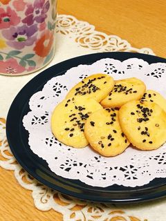 黒ごまクッキー-レシピのメイン写真