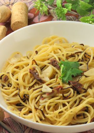 アンチョビ塩昆布パスタ-レシピのメイン写真