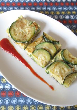 【スペイン料理】ズッキーニのオムレツ-レシピのメイン写真