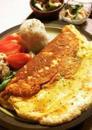 ふわとろ♪スフレチーズオムレツ-レシピのメイン写真