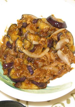 ナスと豚肉の味噌炒め-レシピのメイン写真