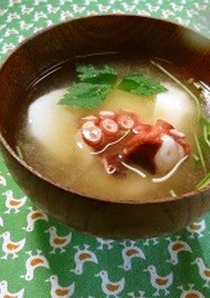 たこの味噌汁-レシピのメイン写真