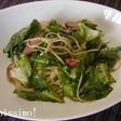 ソーセージとサラダ菜 冷製パスタ