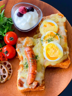 残り物アレンジ☆カレーチーズトースト-レシピのメイン写真