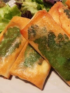 ささみと大葉&チーズの揚げ春巻き♪-レシピのメイン写真