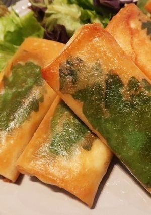 ささみと大葉&チーズの揚げ春巻き♪-レシピのメイン写真