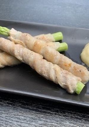 志学のおだしdeアスパラの肉巻き-レシピのメイン写真