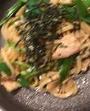 簡単美味しい九条ねぎ焼きうどん