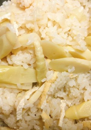 贅沢!幻の月山筍で炊き込み(筍ごはん)-レシピのメイン写真