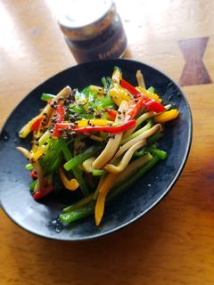 野菜炒め 青椒肉絲風-レシピのメイン写真
