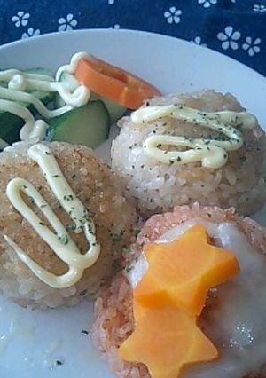 おにぎりをバターで焼いちゃいました☆-レシピのメイン写真