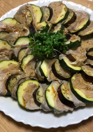 豚バラと夏野菜のミルフィーユ-レシピのメイン写真