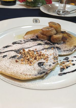 お洒落にCafe風バナナパンケーキ♡-レシピのメイン写真