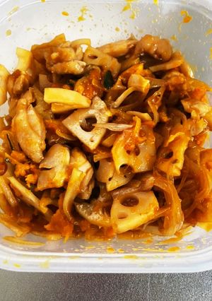 カボチャと鶏肉のホットサラダ-レシピのメイン写真
