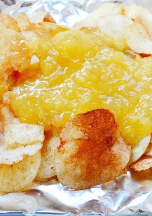 ポテトチップス・シナモン・林檎蜂蜜ソース-レシピのメイン写真