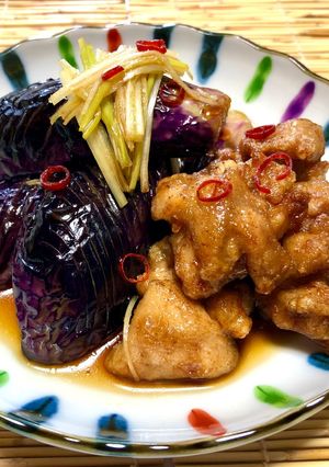 酸味が美味しい！茄子と鶏モモ肉の南蛮漬け-レシピのメイン写真